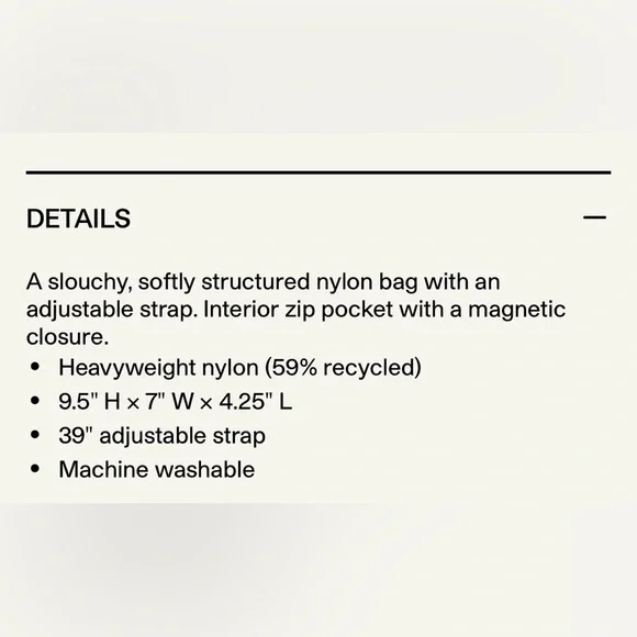 Baggu Small Nylon Sling Bag - Picture 3 of 7